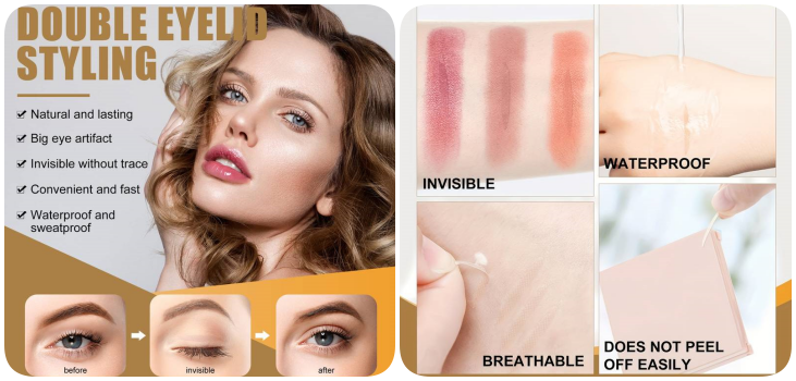 YouthRx Instant EyeLift collage with features